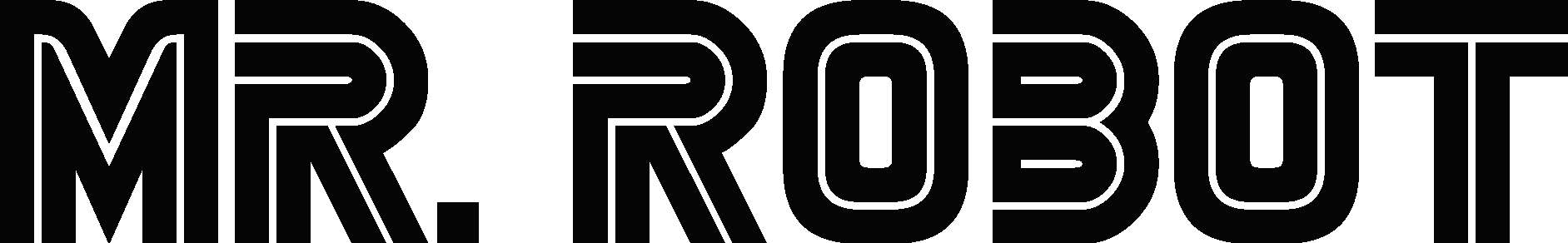 Mr Robot Black Logo Vector Logo
